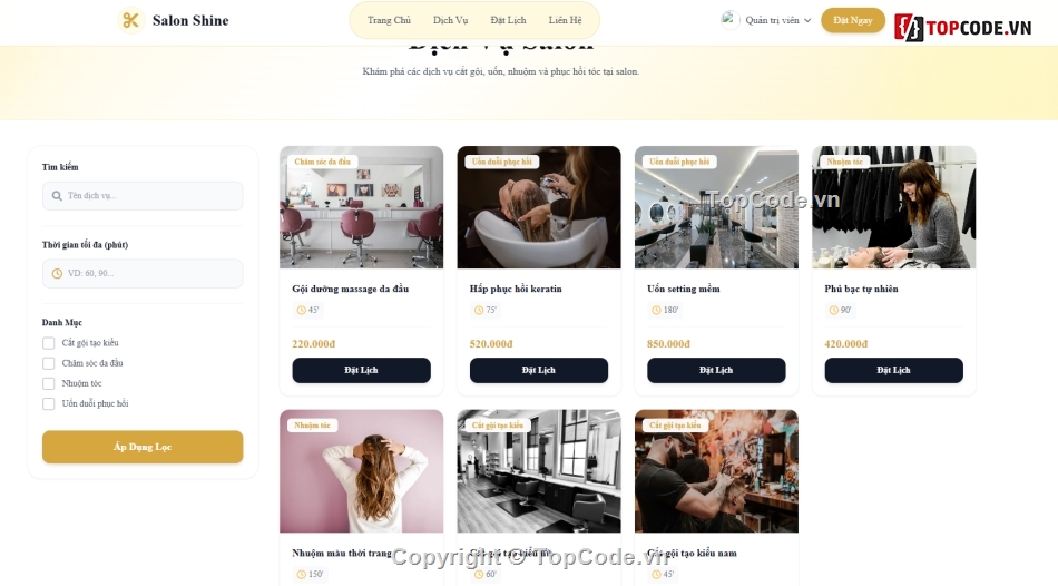 đặt lịch,đặt lịch khám,website đặt lịch